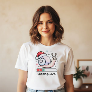 Grappige Pastel Luie Slak Kerstmis Lade Vakantie Tri-Blend Shirt