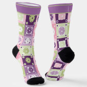 Grappige pastelkleuren Pickleball Sokken (Gebogen)