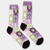 Grappige pastelkleuren Pickleball Sokken (Rechts)