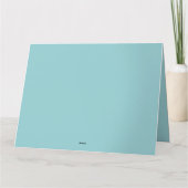 Grappige patchwork varken in bloementuin bedankkaart (Achterkant)