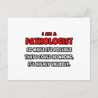 Grappige patholoog.. Zeer onwaarschijnlijk Briefkaart
