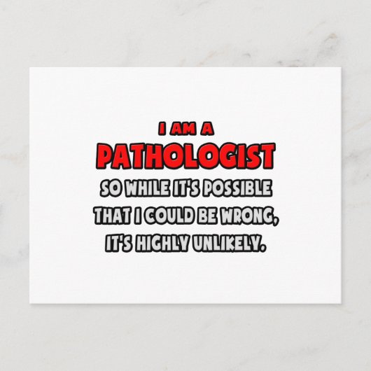 Grappige patholoog.. Zeer onwaarschijnlijk Briefkaart (Voorkant)