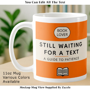 Grappige Patience Titel Retro Paperback Omslag Ora Koffiemok