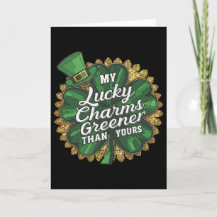 Grappige Patricks Dag Mijn Lucky Charm Groener Dan Kaart