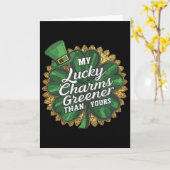 Grappige Patricks Dag Mijn Lucky Charm Groener Dan Kaart (Gele Bloem)