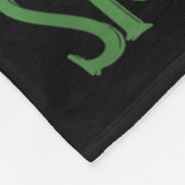 Grappige Patricks Day Badminton Kostuum Four-leaf  Fleece Deken (Hoek)