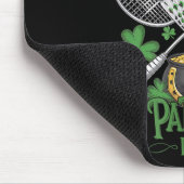 Grappige Patricks Day Badminton Kostuum Four-leaf  Muismat (Hoek)