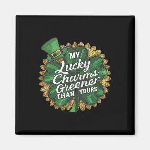 Grappige patricks day mijn geluksbrenger groener d magneet