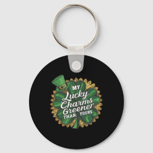 Grappige patricks day mijn geluksbrenger groener d sleutelhanger