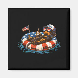 Grappige Patriotische Sausolo Bier Drijver Vlag Va Magneet