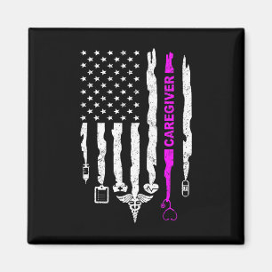 Grappige Patriotische Verzorgster Verpleegster Usa Magneet