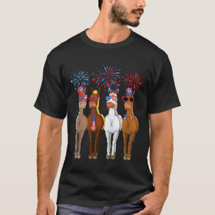 Grappige Patriotische Vs Vlag 4 Juli Paard Vs Patr T-shirt