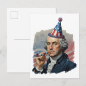 Grappige Patriottische 4 juli Viering Briefkaart (Voorkant / Achterkant)