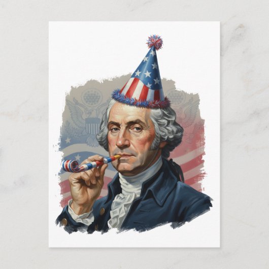 Grappige Patriottische 4 juli Viering Briefkaart (Voorkant)