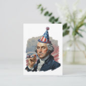 Grappige Patriottische 4 juli Viering Briefkaart (Staand voorkant)