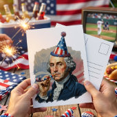 Grappige Patriottische 4 juli Viering Briefkaart