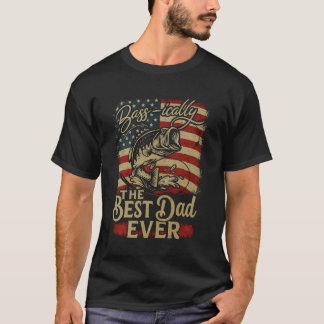 Grappige Patriottische Amerikaanse Vlag Vader baar T-shirt