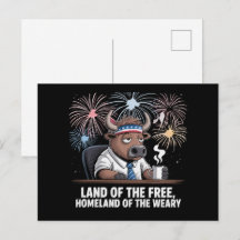Grappige Patriottische Bizon Moe Office Werknemer
