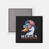 Grappige patriottische eendenliefhebbers 4 juli Gr Magneet (Voorkant / Achterkant)