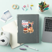 Grappige Patriottische Franse Chille Vierde Uit Ho Sticker (iPad Cover)