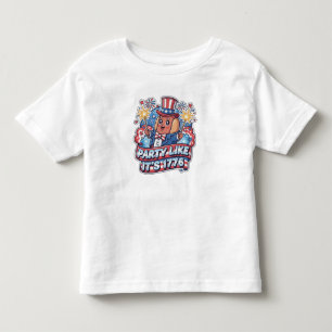 Grappige Patriottische Hotdog 4 juli Feestje Kinder Shirts