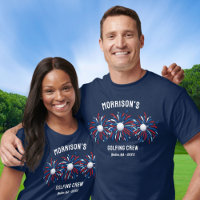 Grappige Patriottische Juli 4th Vuurwerk Golfer Go
