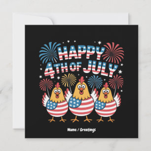 Grappige Patriottische Kippen 4 juli Vlag van de V Kaart