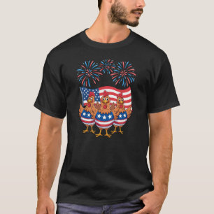 Grappige Patriottische Kippen VS Vlag 4 juli T-shirt