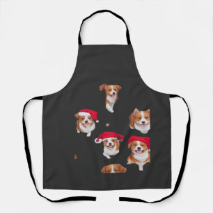 grappige patronen kerst yule yuletide Klassiek T-s Schort