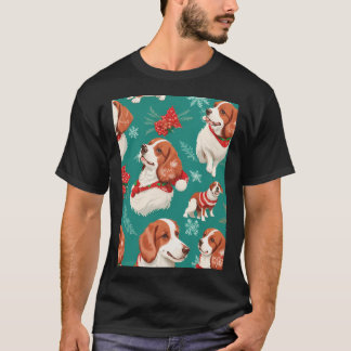 grappige patronen kerstmis jul julfeest t-shirt