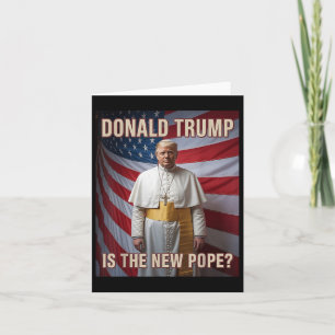 Grappige Paus &amp; President Donald Trump, Kathol Kaart