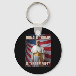 Grappige Paus & President Donald Trump, Kathol Sleutelhanger