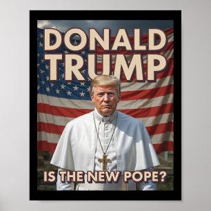 Grappige Paus en President Donald Trump5 Poster