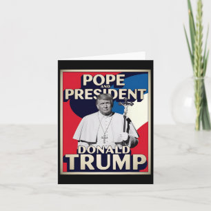 Grappige Paus en President Donald Trump6 Kaart