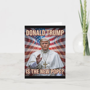 Grappige paus en President Donald Trump Kaart