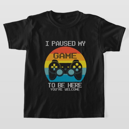 grappige pauze game gamer word art unisex T-Shirt (Laagn)