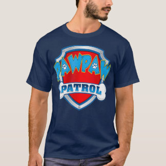 Grappige Pawpaw Patrol Hond Mam Papa Voor Mannen V T-shirt