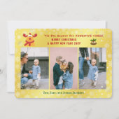 Grappige pawsitive Rudolph minimalistische elegant Feestdagenkaart (Voorkant)