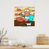 Grappige Peach Cobbler Rick London Poster (Keuken)