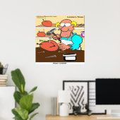 Grappige Peach Cobbler Rick London Poster (Thuiskantoor)
