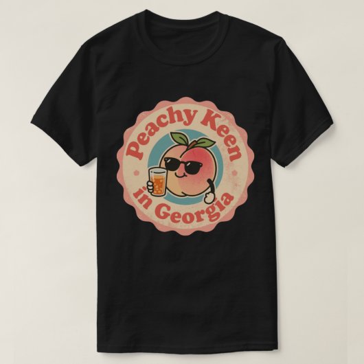 Grappige Peachy Keen in Georgia Peach T-shirt (Design voorkant)