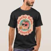 Grappige Peachy Keen in Georgia Peach T-shirt (Voorkant)