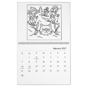 Grappige Pechkat Kleurkalender Kalender (Feb 2027)