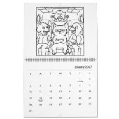 Grappige Pechkat Kleurkalender Kalender (Jan 2027)