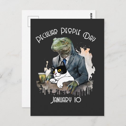 Grappige Peculiar People Day Briefkaart (Voorkant / Achterkant)