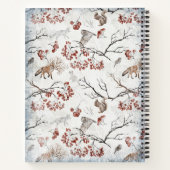 Grappige Peeking Santa Naughty lijst Notitieboek (Achterkant)