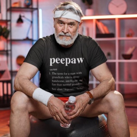 Grappige Peepaw Definitie Grootvader Cool T-shirt