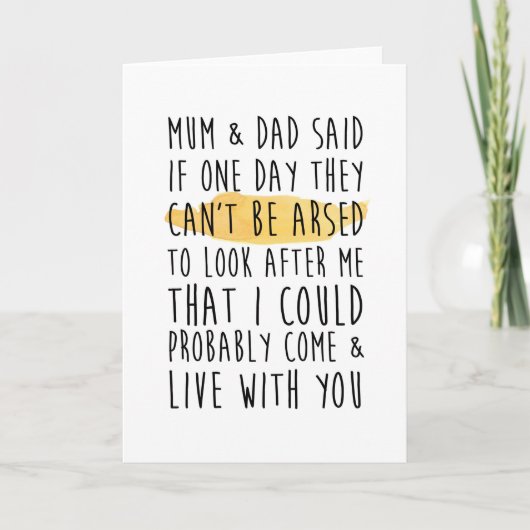 Grappige peetmoederkaart kaart (Voorkant)