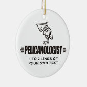 Grappige Pelikaan Keramisch Ornament (Rechts)
