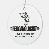 Grappige Pelikaan Keramisch Ornament (Links)